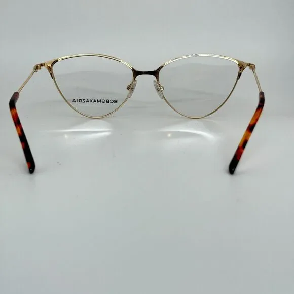 BCBG Maxazria Cat Eye Eyeglasses Made In Italy 54 16 135 Arla‎ Gold H13658